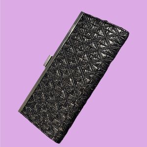 Style & Co Black and Gold Clutch Purse